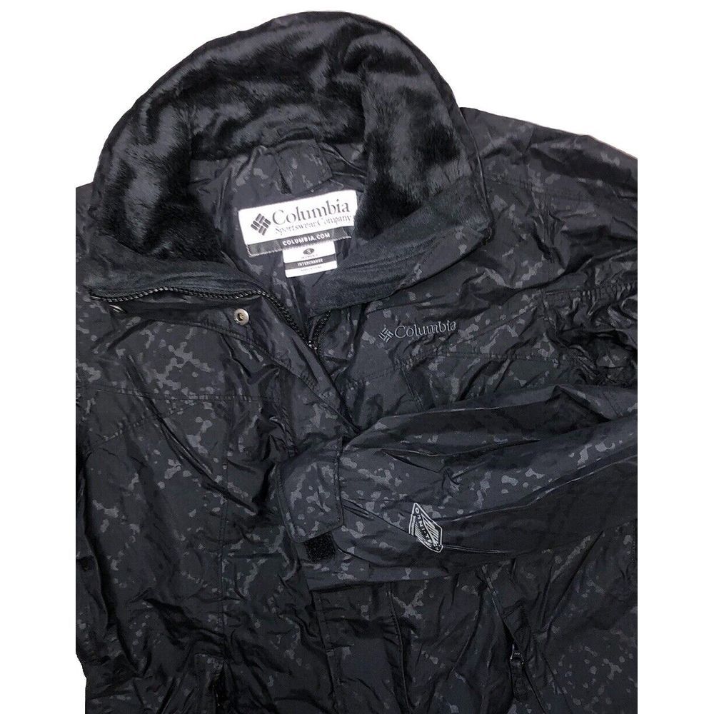 Columbia Jacket Women's S Black Omni-Tech Whirlibird Interchange Shell *no hood